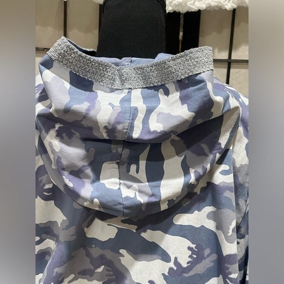 KAKTUS BLUE CAMOUFLAGE Stylish Cotton Blend HOODED JACKET, ARTISTIC, SIZE S/M - Picture 9 of 11